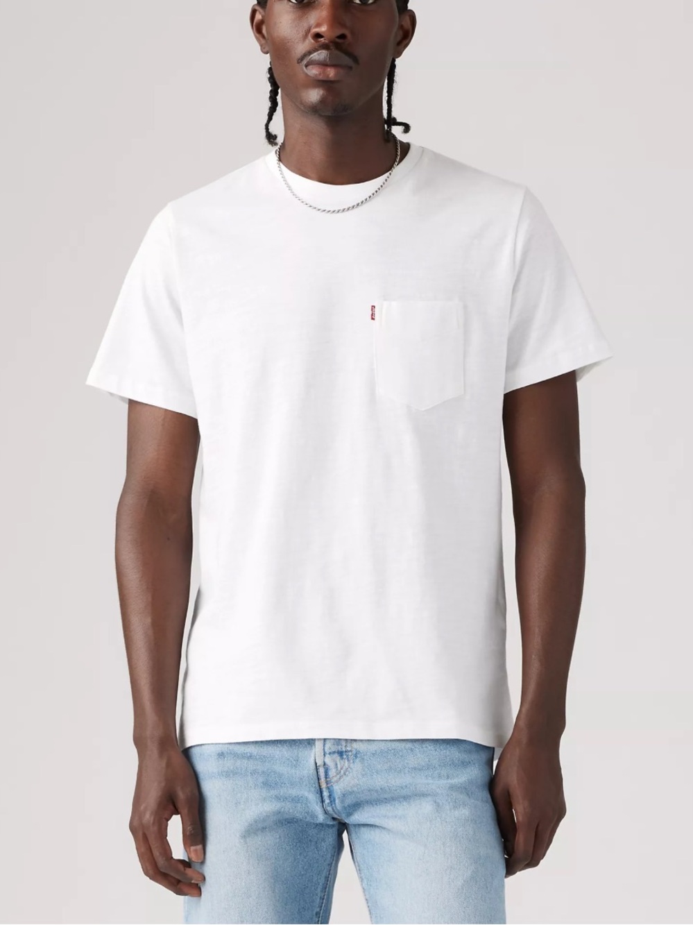Levi's White Pocket Tee - Men's Short Sleeve Crew